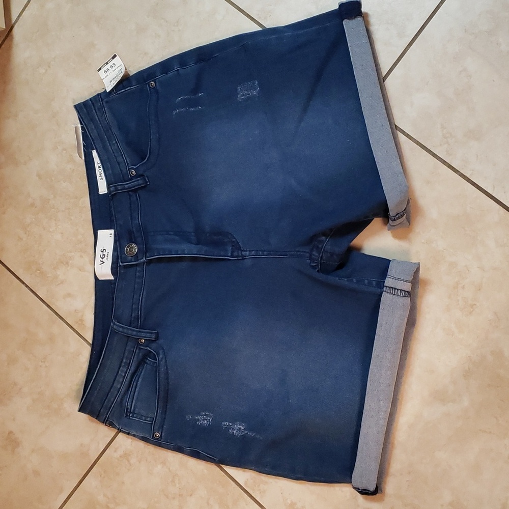 Women's jean shorts.